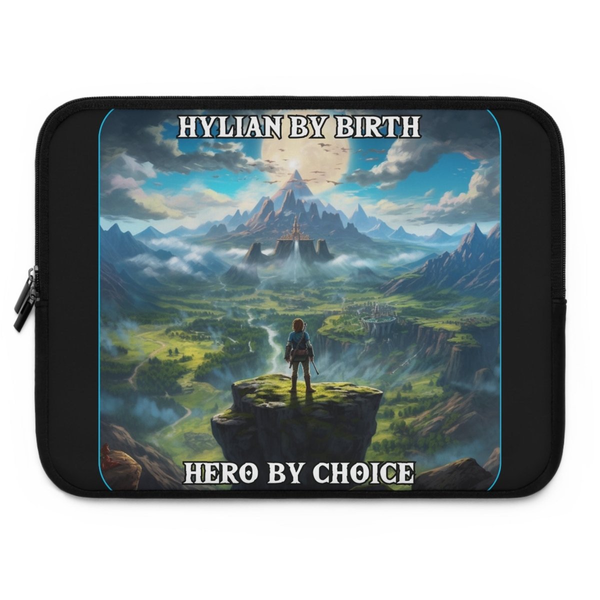 Goated Goods - Link - Hylian By Birth, Hero by choice - Laptop Sleeve - Black - 17"