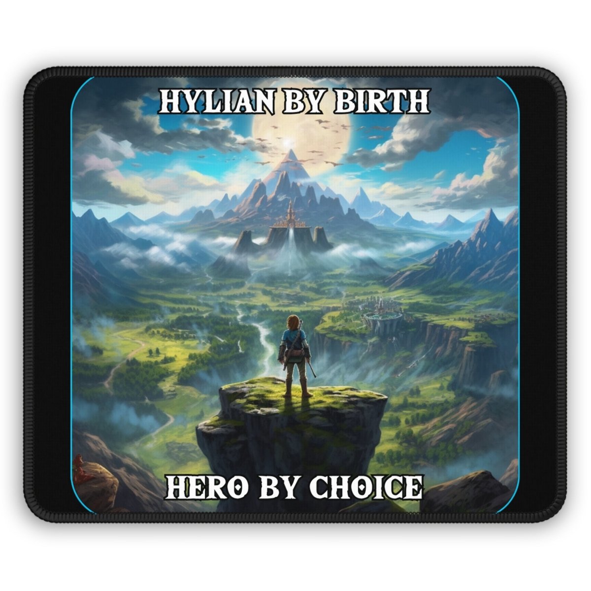 Goated Goods - Link - Hylian By Birth, Hero by choice - Mouse Pad - Rectangle - 9" × 7"