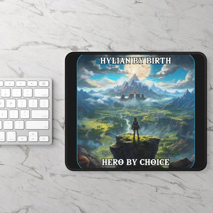 Goated Goods - Link - Hylian By Birth, Hero by choice - Mouse Pad - Rectangle - 9" × 7"