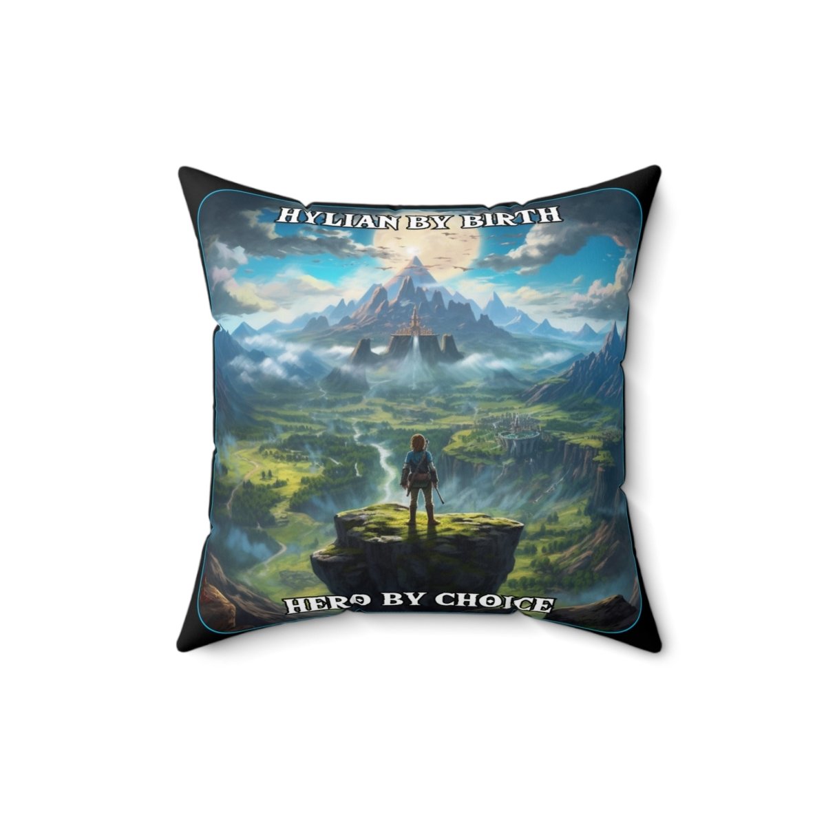 Goated Goods - Link - Hylian By Birth, Hero by choice - Square Pillow - 16" × 16" -