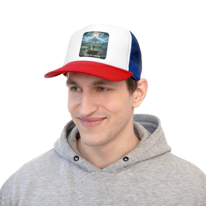 Goated Goods - Link - Hylian By Birth, Hero by choice - Trucker Hat - Blue/Red - One size