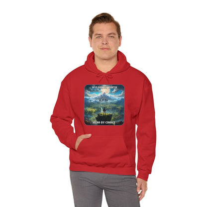 Goated Goods - Link - Hylian By Birth, Hero by choice - Unisex Hoodie - Red - 2XL