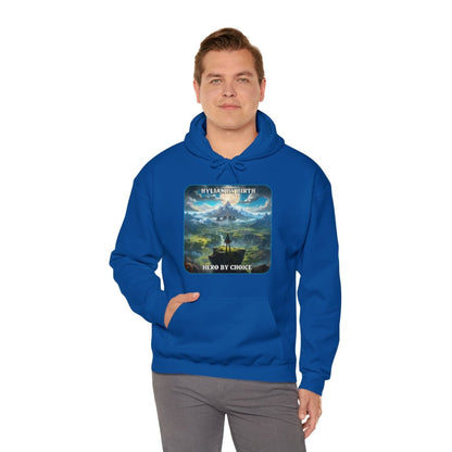 Goated Goods - Link - Hylian By Birth, Hero by choice - Unisex Hoodie - Royal - M