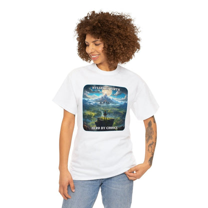 Goated Goods - Link - Hylian By Birth, Hero by choice - Unisex T-shirt - White - S