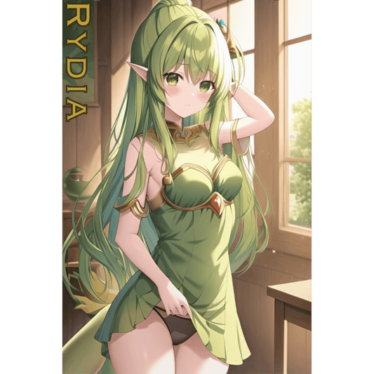 Goated Goods - Premium Matte Vertical Poster - Final Fantasy Rydia Anime - 24″ x 36″ - Matte