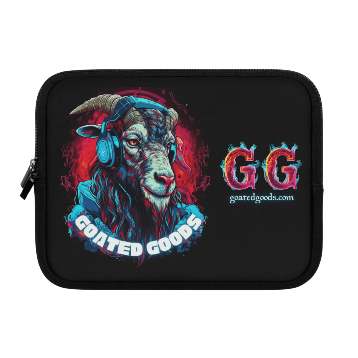 Goated Goods - Protective Laptop Sleeve - Black - 10"