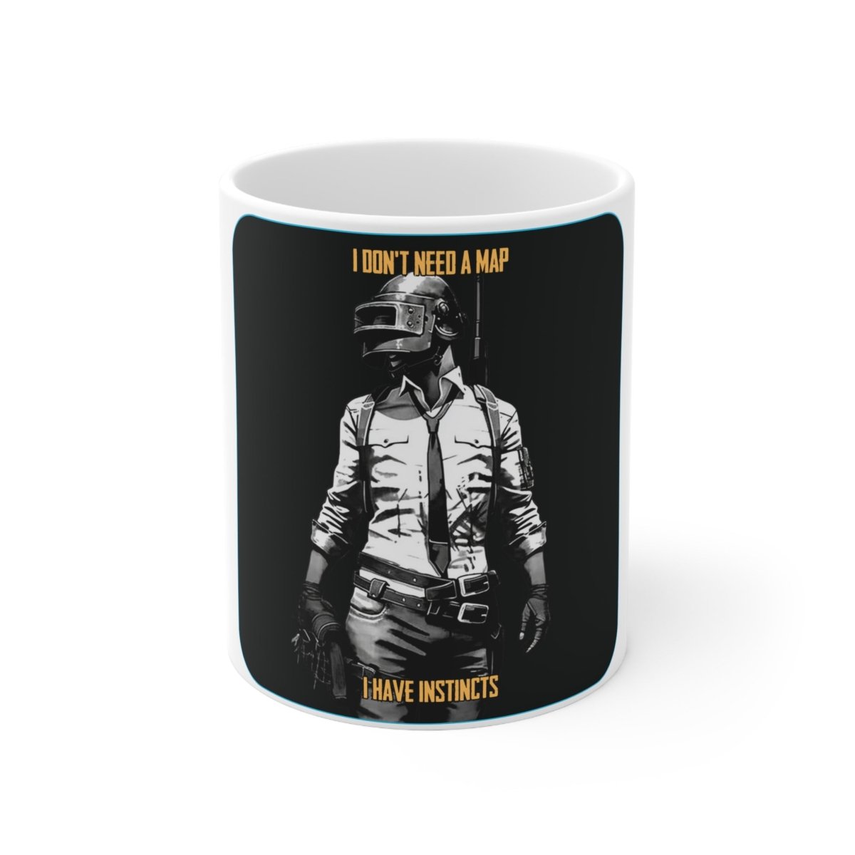 Goated Goods - PUBG - I Don't Need a Map, I Have Instincts - Coffee Mug - 11oz -