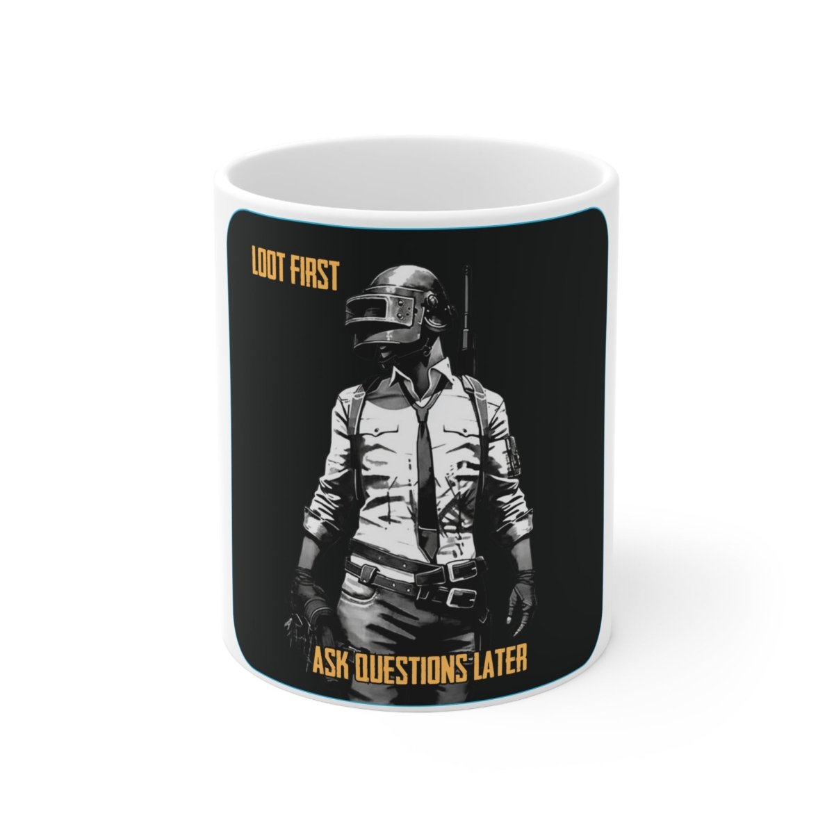 Goated Goods - PUBG - Loot First, Questions Later - Coffee Mug - 11oz -