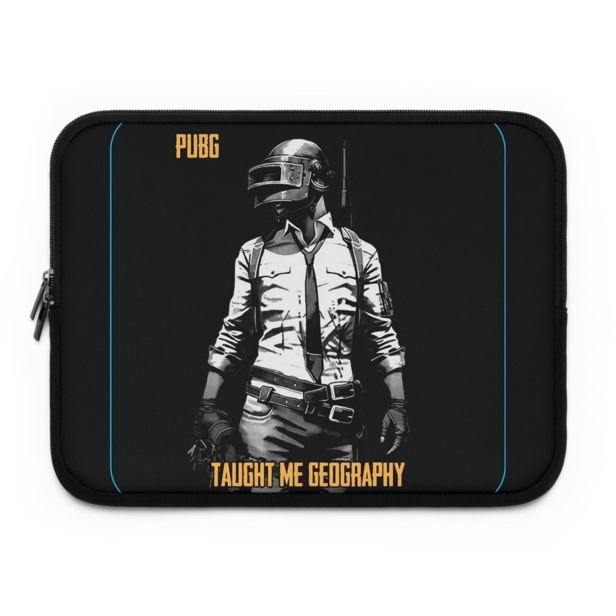 Goated Goods - PUBG - PUBG Taught Me Geography - Laptop Sleeve - Black - 13"