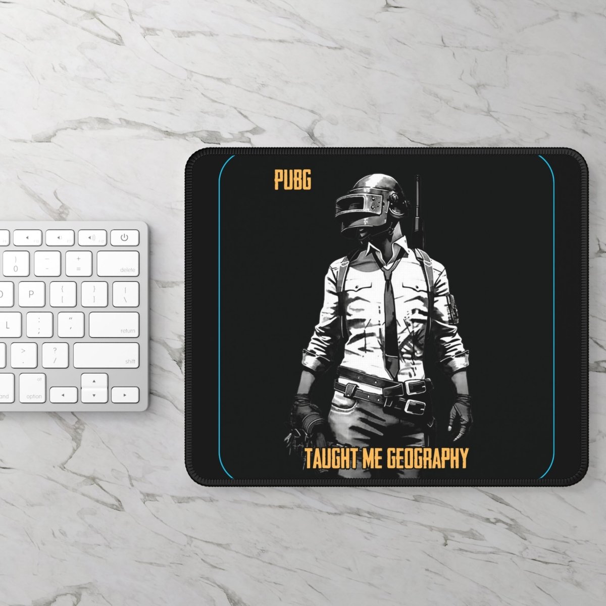 Goated Goods - PUBG - PUBG Taught Me Geography - Mouse Pad - Rectangle - 9" × 7"