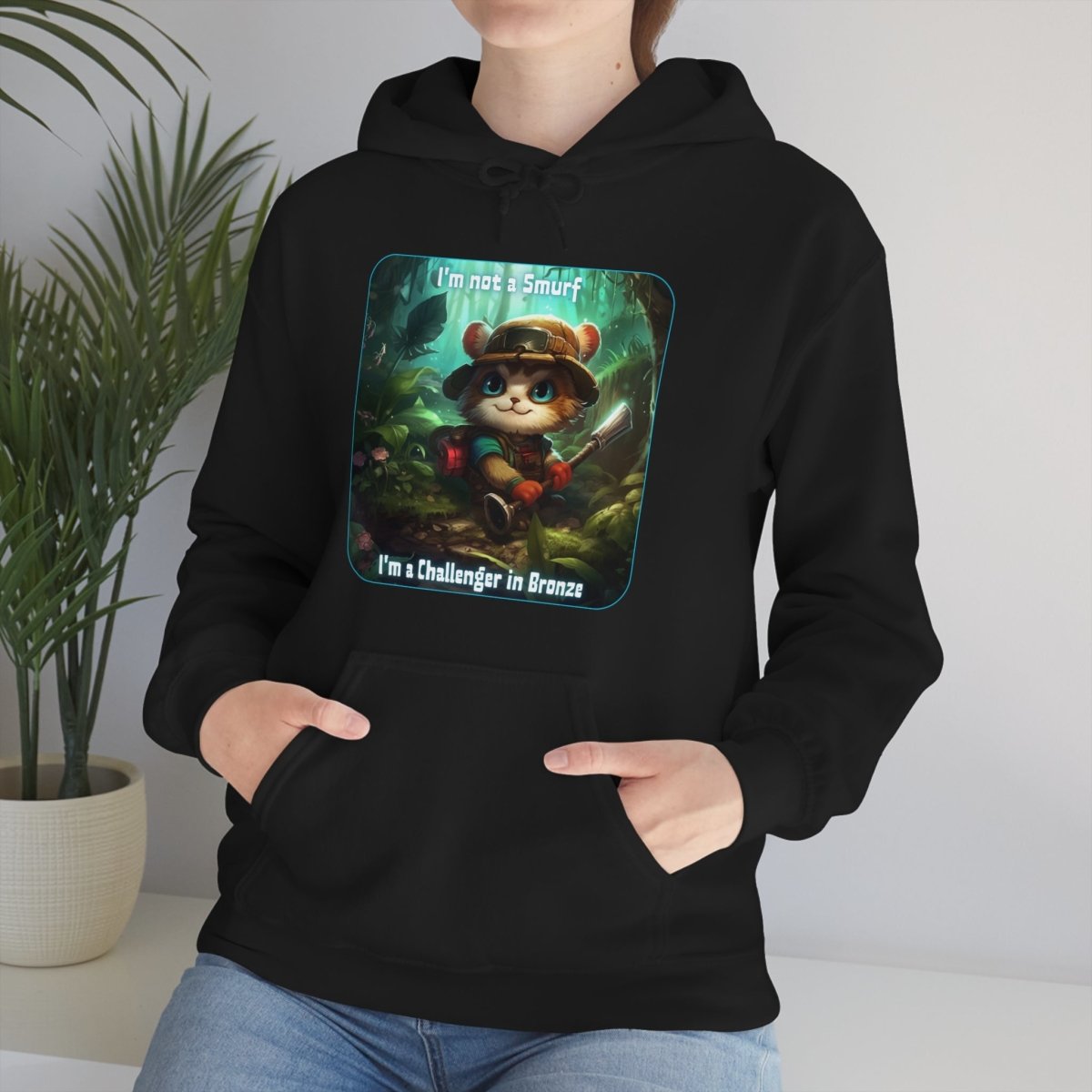 Goated Goods - Unisex Hoodie - League of Legends Themed - Teemo Quote - Black - S