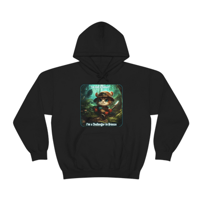 Goated Goods - Unisex Hoodie - League of Legends Themed - Teemo Quote - Black - S