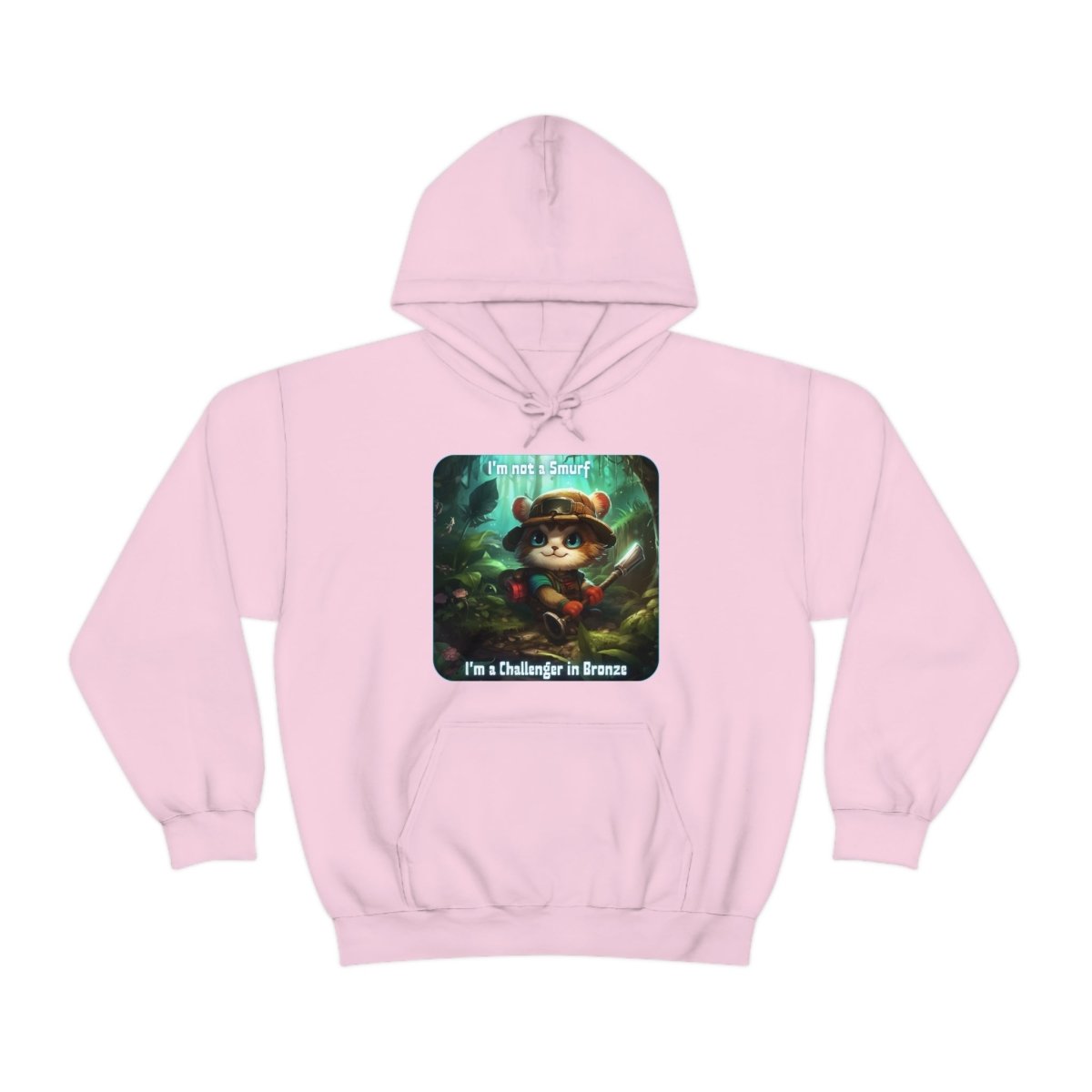 Goated Goods - Unisex Hoodie - League of Legends Themed - Teemo Quote - Light Pink - S