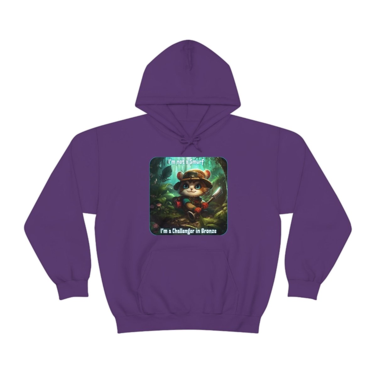 Goated Goods - Unisex Hoodie - League of Legends Themed - Teemo Quote - Purple - S