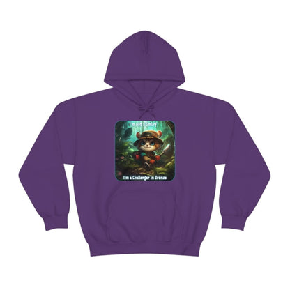 Goated Goods - Unisex Hoodie - League of Legends Themed - Teemo Quote - Purple - S