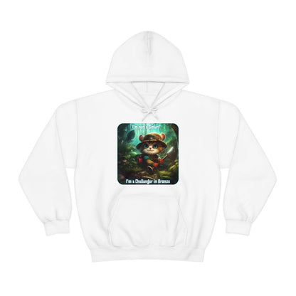 Goated Goods - Unisex Hoodie - League of Legends Themed - Teemo Quote - White - S