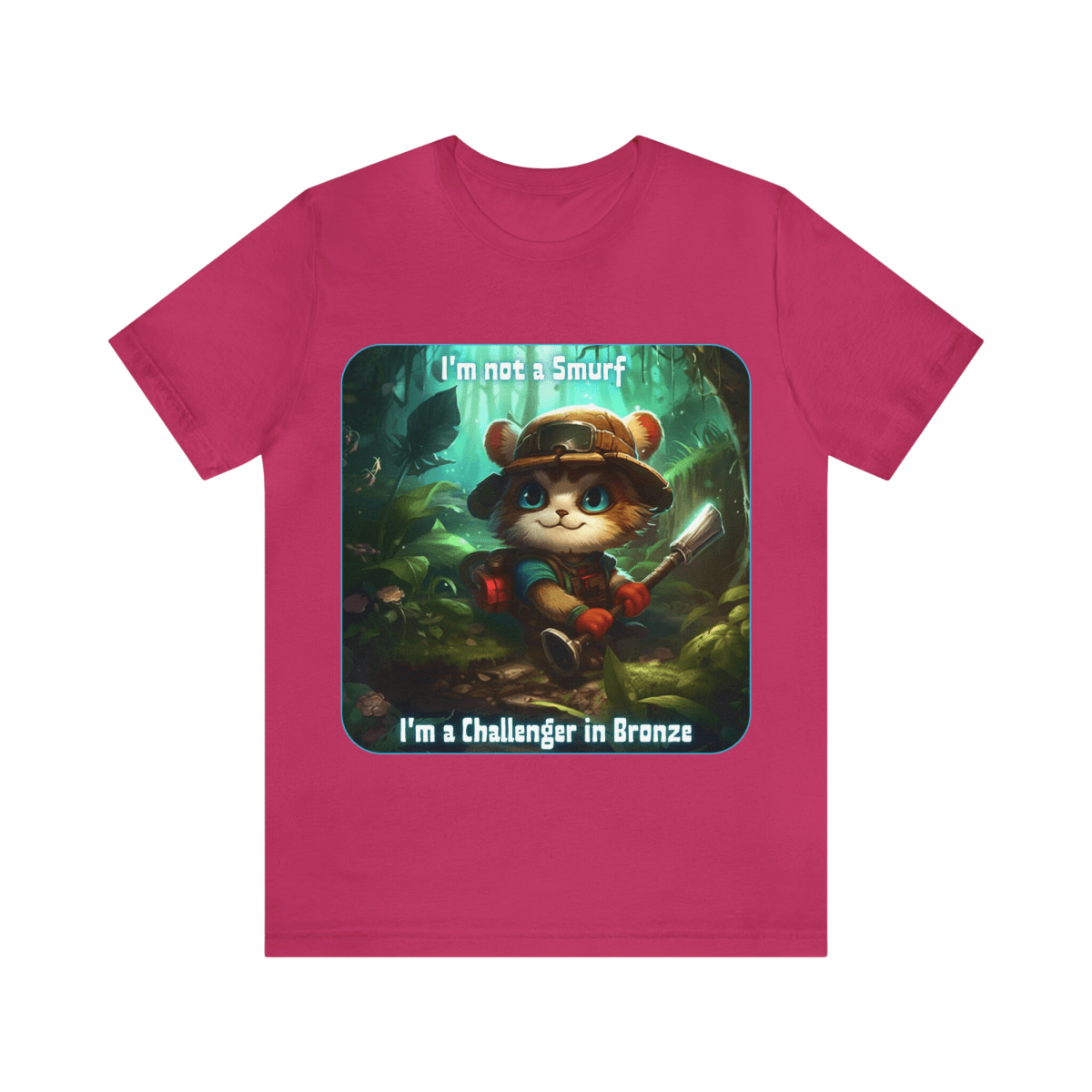 Goated Goods - Unisex T-Shirt - League of Legends Themed - Teemo Quote - Berry - S