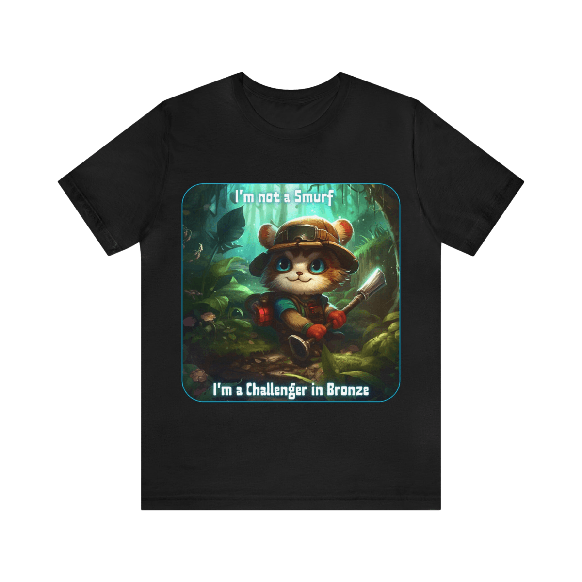 Goated Goods - Unisex T-Shirt - League of Legends Themed - Teemo Quote - Black - S