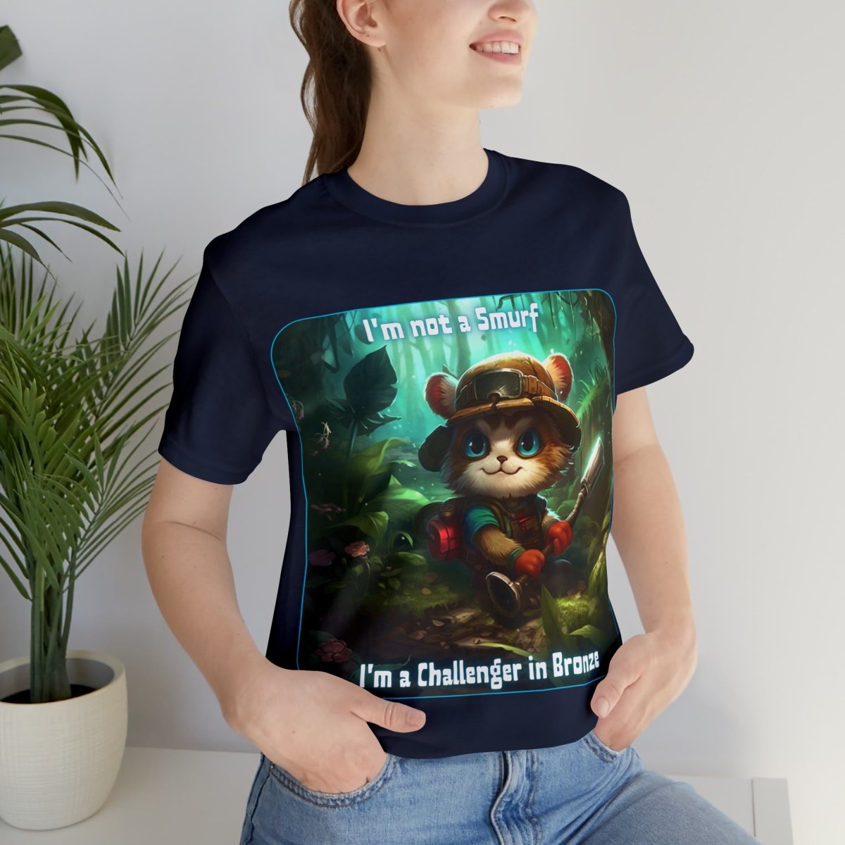 Goated Goods - Unisex T-Shirt - League of Legends Themed - Teemo Quote - Navy - S