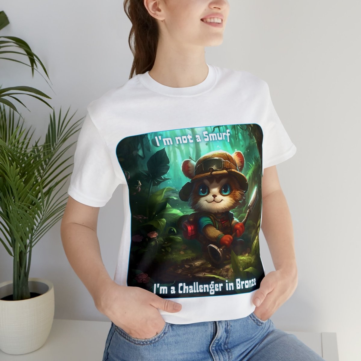 Goated Goods - Unisex T-Shirt - League of Legends Themed - Teemo Quote - White - S