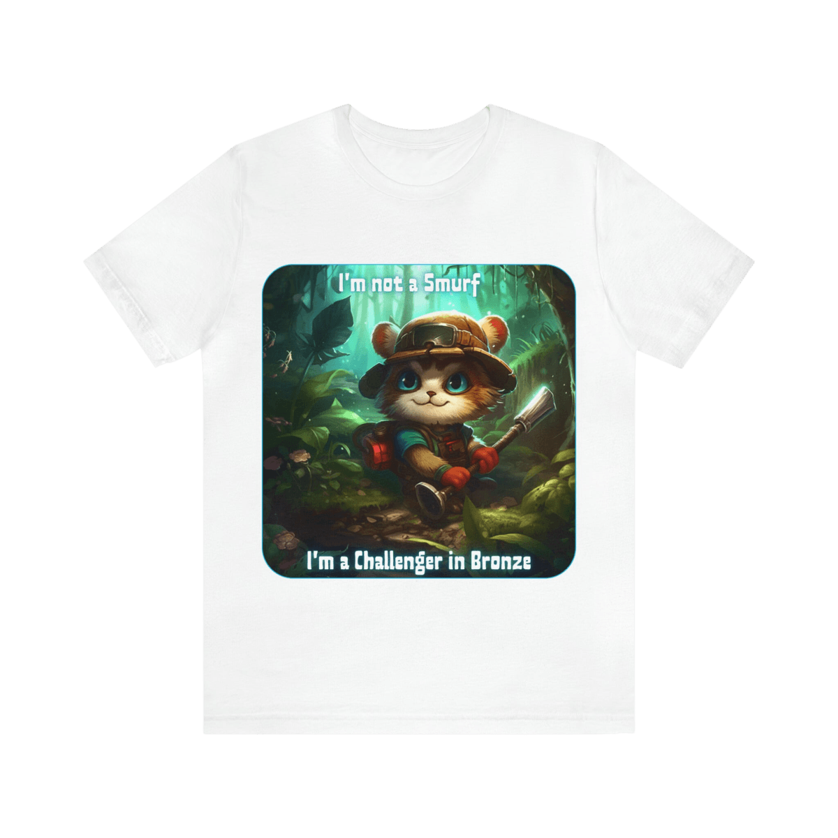 Goated Goods - Unisex T-Shirt - League of Legends Themed - Teemo Quote - White - S