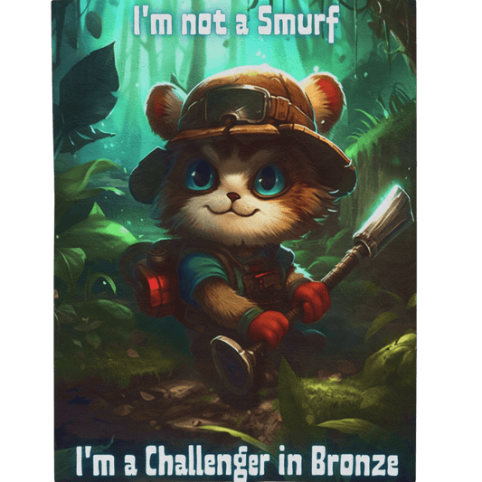 Goated Goods - Velveteen Plush Blanket - League of Legends Themed - Teemo Quote - 50" × 60" -